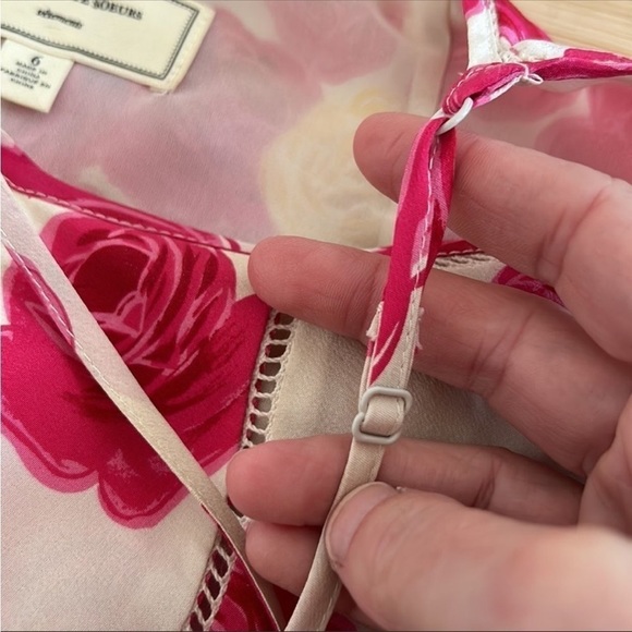 ANTHROPOLOGIE 💯 Silk Slip Dress, Size 6 - Picture 6 of 6